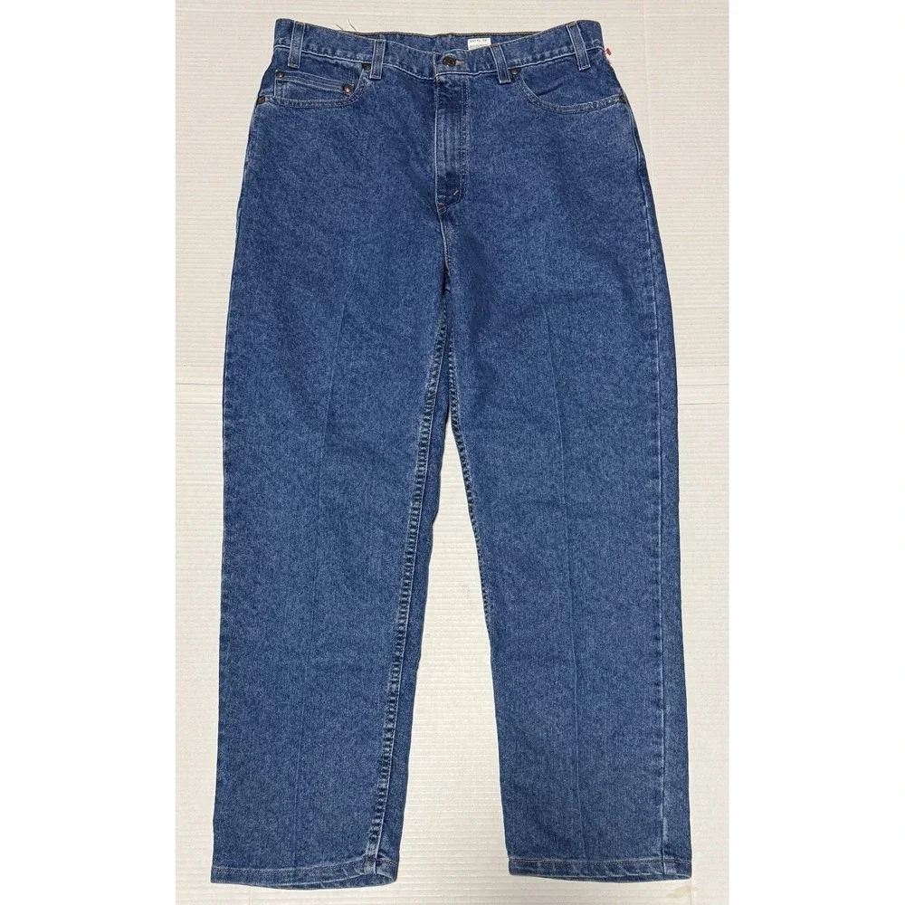 LEVI'S 540 - Men's Vintage 1999 Orange Tab Relaxed USA Denim‎ Blue Jeans - 36x29